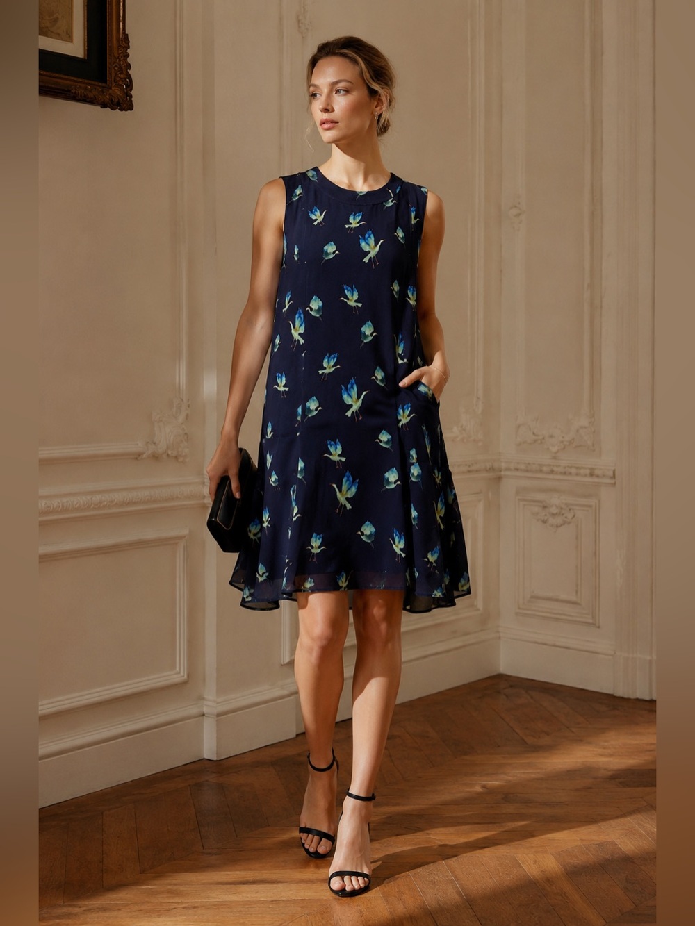 GREY Jason Wu Silk Bird Print Dress | Size 2